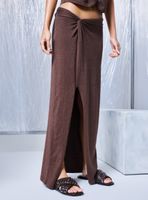 Falda Brillante con Nudo