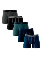 Pack 5 Bóxer Algodón Medio