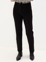 Calza Lisa con Pretina y Bolsillos Decoración de Pliegues