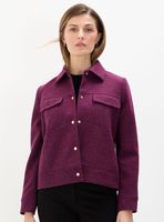 Chaqueta Corta de Muflón con Bolsillo de Tapeta