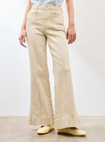 Jeans Wide Leg Corte Central en la Pierna