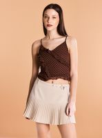 Blusa con Volantes Estampada Tirantes Ajustables