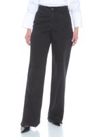 Jeans Recto Tiro Alto y  Alforza