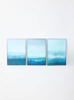 Set de 3 Cuadros Degradé Aqua