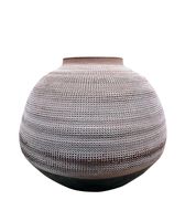 Jarrón Cerámica Café 29x21 cm