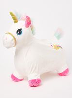 Unicornio Saltarín Blanco con Sonido