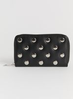 Billetera Suede con Tachas Grandes