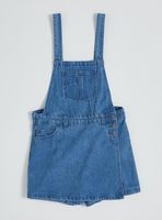 Jardinera Tipo Falda Denim con Bolsillo Frontal
