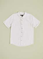 Camisa Color Sólido y Bolsillo