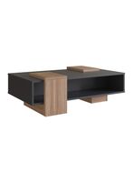 Mesa de Centro Moveli B93 Negro-Castaño