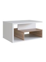 Mesa de Centro Moveli B92 Blanco-Castaño