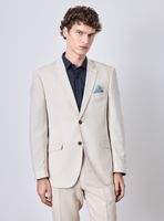 Vestón Recto con Lino Slim Fit