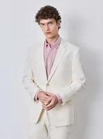 Traje Recto Slim Fit 100% Lino Natural