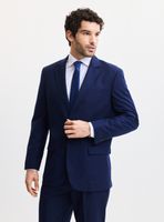 Traje Recto Lana Poliéster Liso Regular Fit