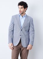 Vestón Recto Fantasía Cuadrille Slim Fit con Lino