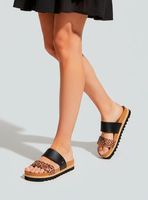 Sandalia Correa Animal Print Cushion Vista Hi Mujer