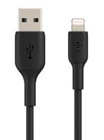 Cable USB-A a Lightning 1m PVC Negro