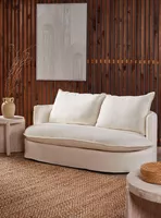 Sofá Curvo Lino 3 Cuerpos