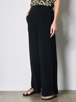 Pantalón Palazzo con Bolsillos y Pretina Elasticada