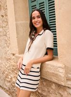 Polera Tejida Cuello Polo Colección María Pombo