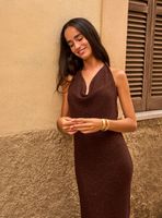 Vestido Asimétrico con Lentejuelas Colección María Pombo