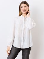 Blusa Camisa Bordada Puño Elástico