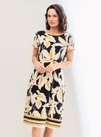 Vestido Jumper Estampado con Forro