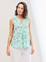 Blusa sin Mangas Estampada