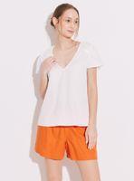 Blusa Manga Corta Globo