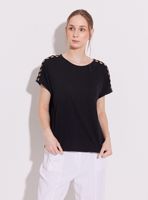 Polera Aplicaciones Doradas