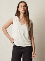 Polera de Tela Texturizada y Forro