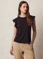 Polera Detalle de Mostacillas en Manga