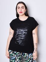 Polera con Gráfica de Lentejuelas