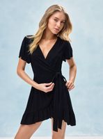 Vestido Envolvente con Vuelo