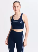 Peto Espalda Abierta Costura En Contraste