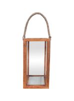 Candelabro Madera Vidrio