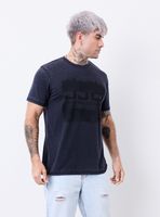 Polera con Lavado Burn Out Estampada