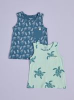 Polera Bipack Estampada sin Manga