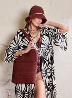 Set Cartera y Sombrero Raffia a Tono