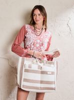 Set de Accesorios Bolso, Estuche y Almohada Textil Playa