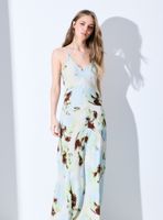 Vestido Largo Tirantes con Estampado Floral