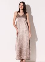 Vestido Tirantes Estampado Pitón