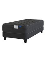 Cama Europea Top Grafito Black 1.5 Plazas Box