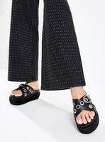 Sandalia Plataforma Ojetillos Mujer