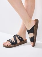 Sandalia Plana Hebillas Mujer