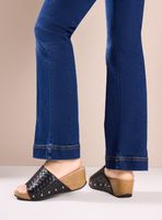 Sandalia Slide con Efecto Trenzado Mujer