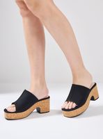 Sandalia Slide Plataforma Corcho Mujer
