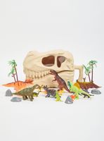 Cabeza de Dinosaurio Beige con Accesorios