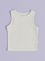 Polera Rib Unicolor sin Mangas