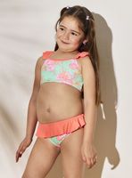 Bikini Estampado Marino con Vuelos